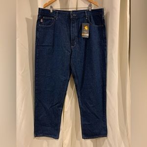 NEW W/ Tags Carhartt FR Midweight‎ Canvas Jeans 42 x 32 FRB100-DNM
